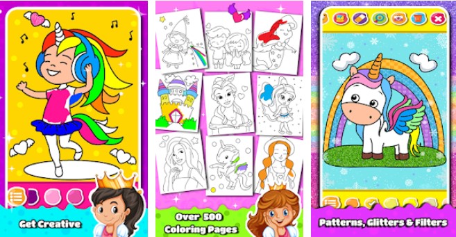 princess coloring book for kids and games for girls MOD APK Android