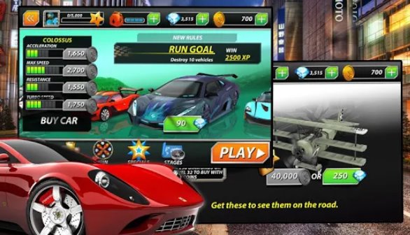 racing fever cars MOD APK Android
