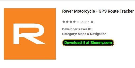 rever motorcycle gps route tracker and navigation