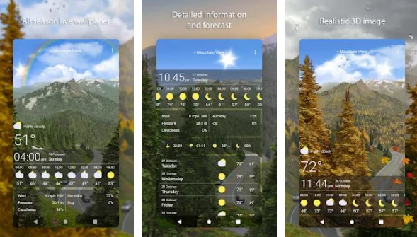 4 season road weather live wallpaper MOD APK Android
