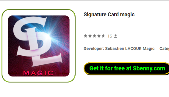 signature card magic