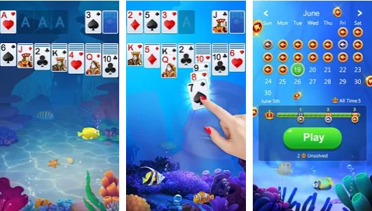 solitaire klondike fish MOD APK Android