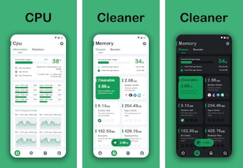 system monitor cpu ram booster battery saver MOD APK Android