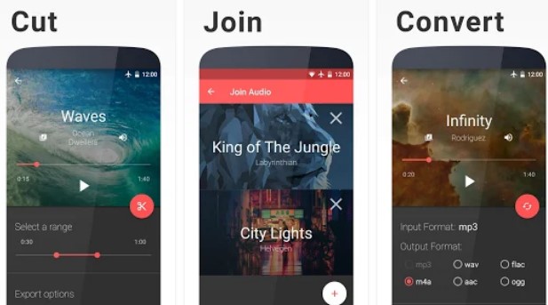 timbre cut join convert mp3 audio and mp4 video MOD APK Android