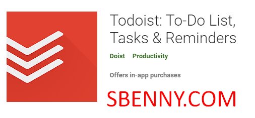 todoist to do list tasks and reminders