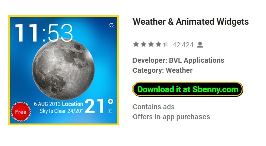 weather and animated widgets