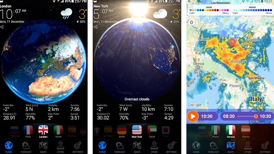 weather now premium forecast rain radar and widgets MOD APK Android
