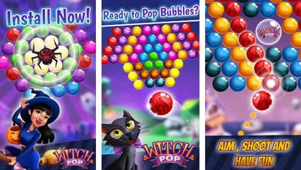 witch pop magic bubble shooter and match 3 wizard MOD APK Android