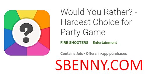 would you rather hardest choice for party game