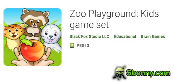 zoo playground kids game set