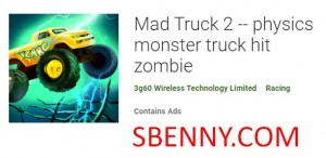 Mad Truck 2 - physics monster truck hit zombie MOD APK