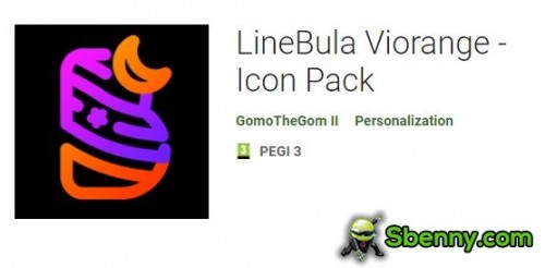 LineBula Viorange - Icon Pack MOD APK