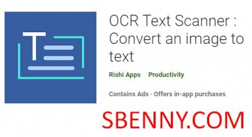 OCR Text Scanner : Convert an image to text MOD APK