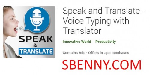 Speak and Translate - Voice Typing with Translator MOD APK
