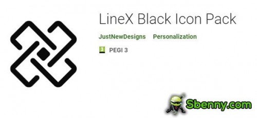 LineX Black Icon Pack MOD APK