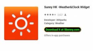 Sunny HK -Weather&amp;Clock Widget MOD APK