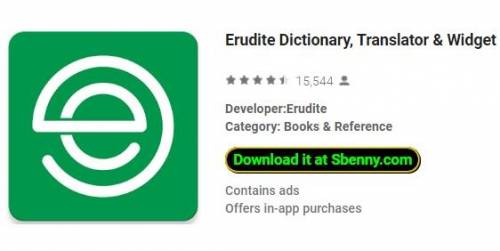 Erudite Dictionary, Translator &amp; Widget MOD APK